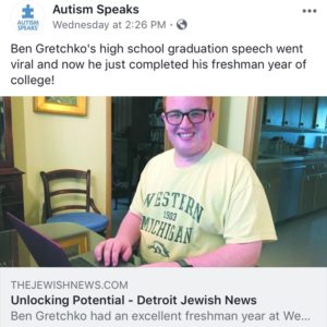 Autism Speaks, Detroit Jewish News Share PLAY Story